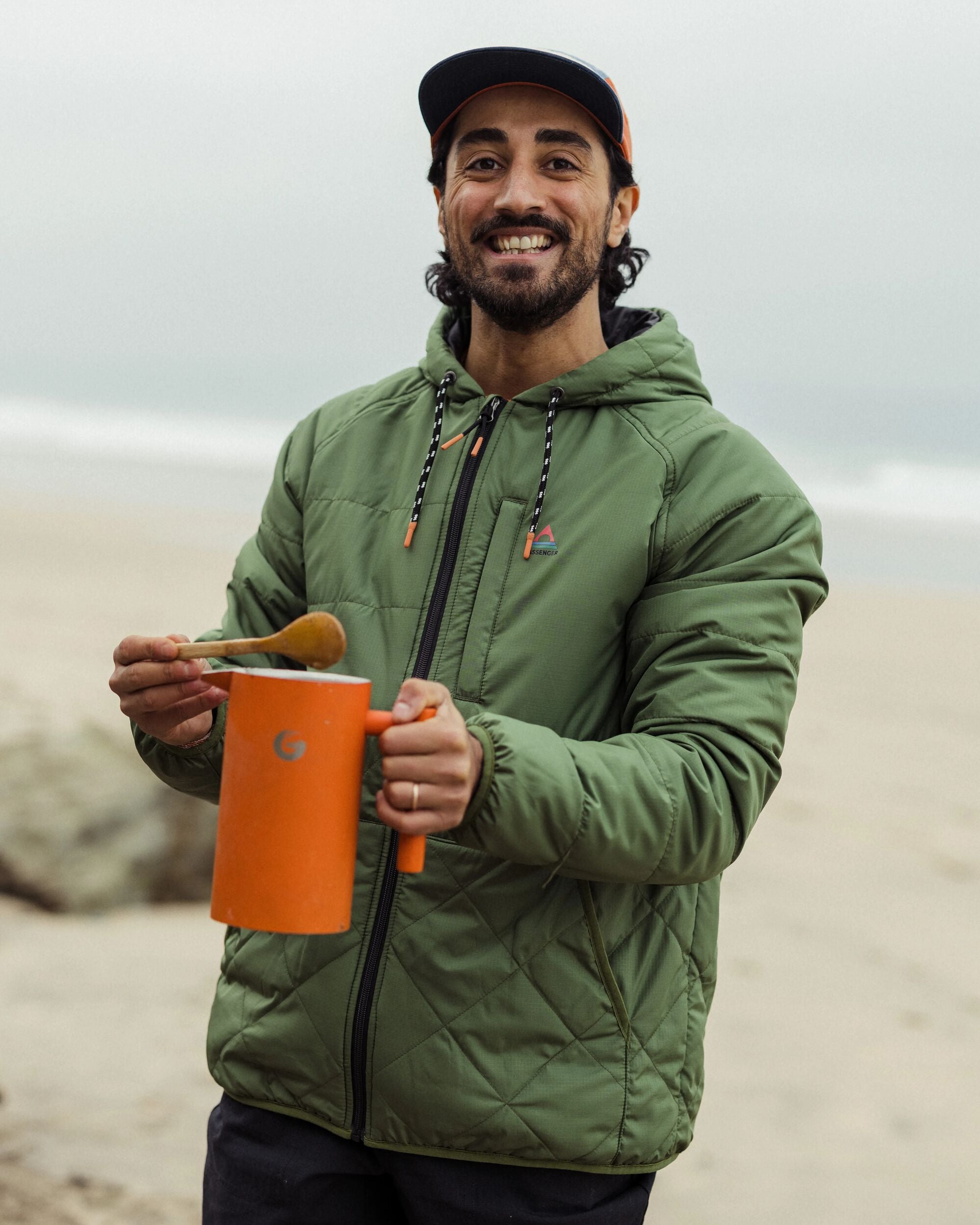 Dylan Recycled Insulated Full Zip Jacket - Wild Green - Lifestyle