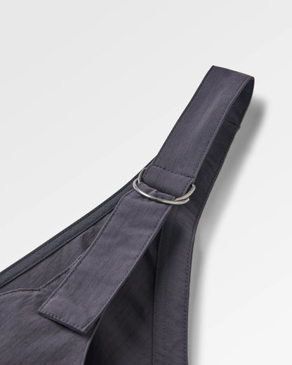 Refuel Ripstop Dungarees - Faded Black - Flatlay