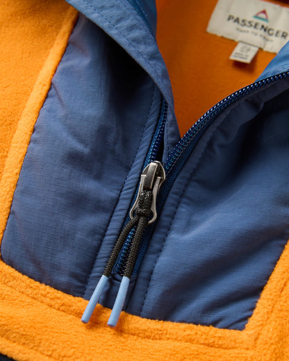 Alexander Hooded Polartec® Fleece - Sunrise Orange - Flatlay
