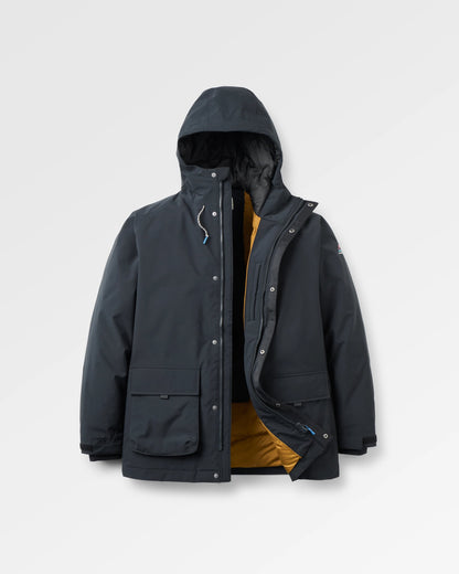 Baltic Recycled Insulated Parka - Black - Flatlay