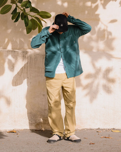 Drifter Twill Relaxed Fit Trouser - Warm Beige - Lifestyle