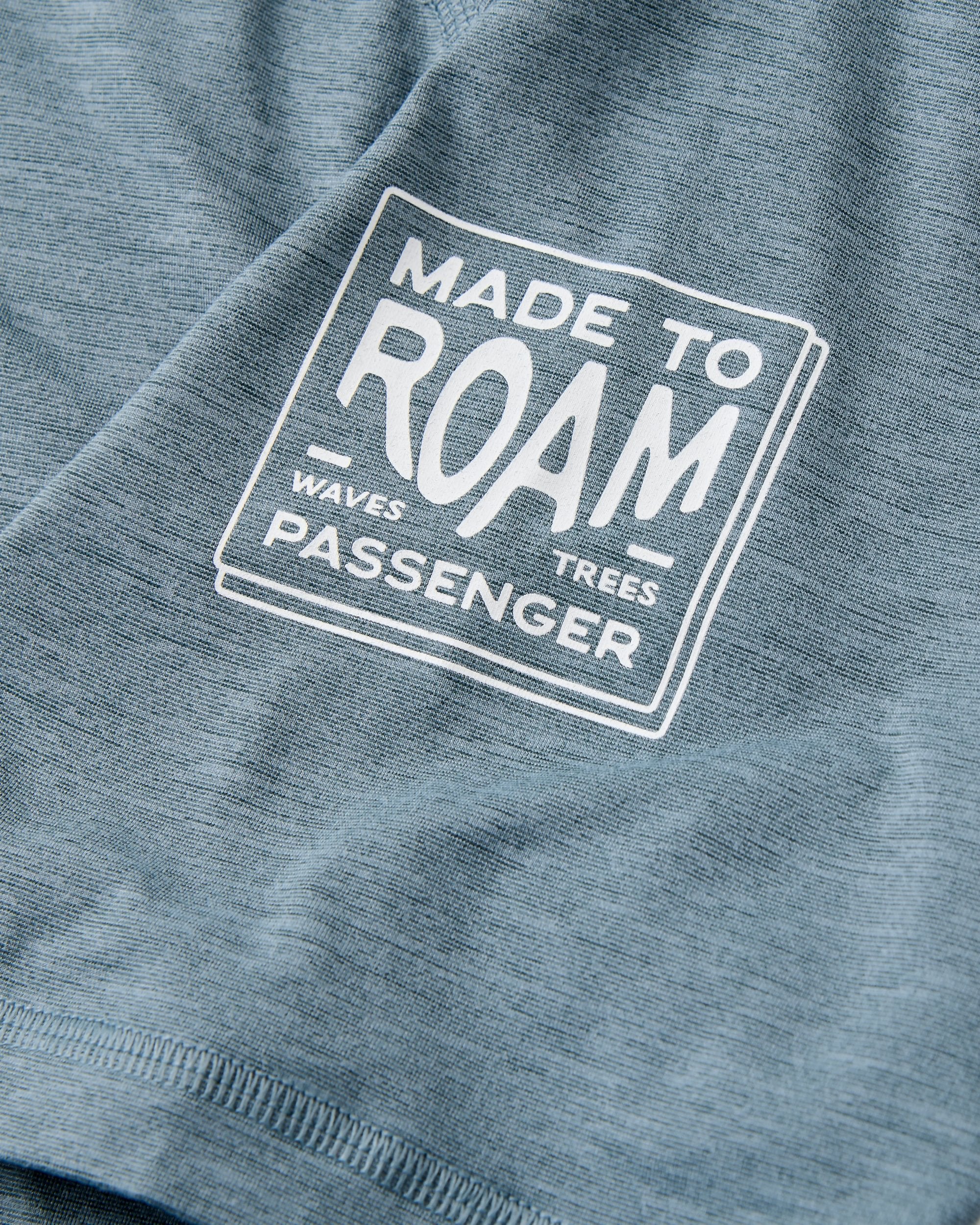 Light Ray Lightweight Surf T-Shirt - Storm Grey Marl - Flatlay