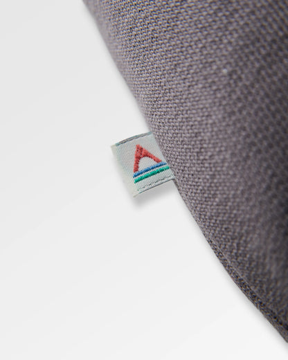 Tall Pines Full Zip Recycled Cotton Hoodie - Charcoal - Flatlay