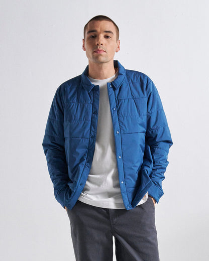 Vanlifer Insulated Overshirt - Dark Denim - Studio Model