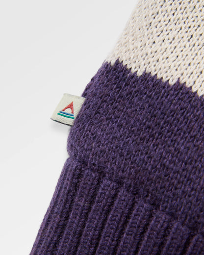 Squall Windproof Full-Zip Knitted Jumper - Scenic Deep Plum - Flatlay