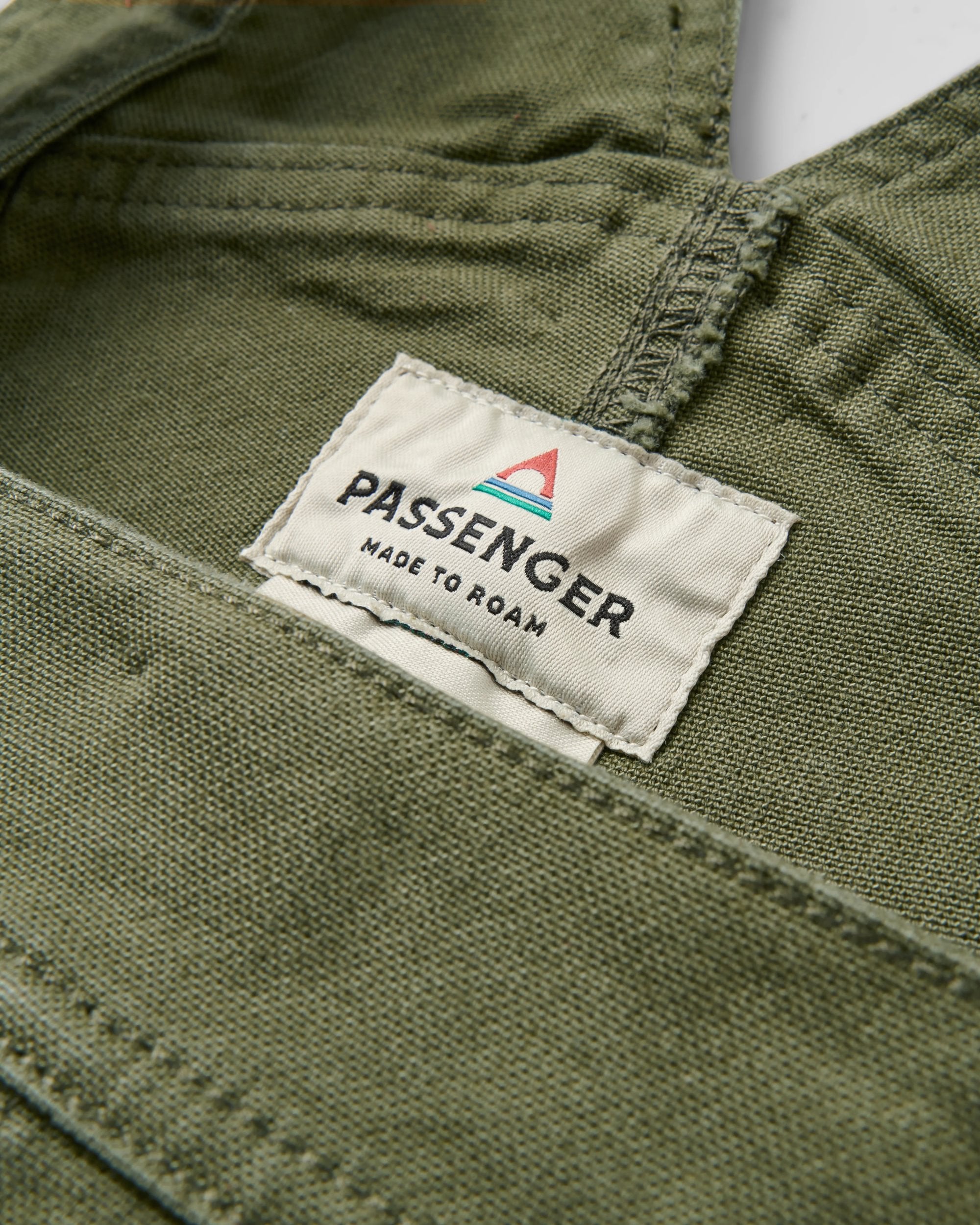 Vantage Organic Cotton Dungaree - Khaki - Flatlay