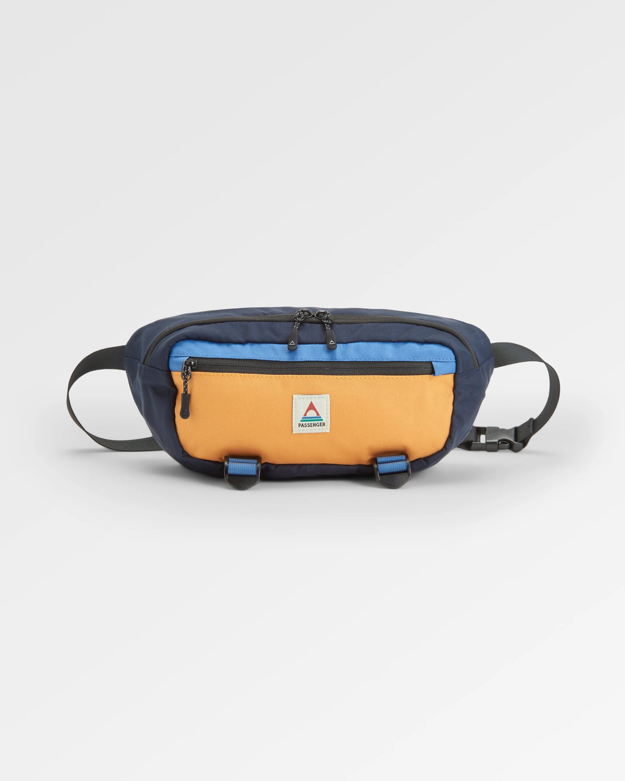 Boondocker Recycled Hip Pack - Honey/Dark Denim/Rich Navy - Flatlay