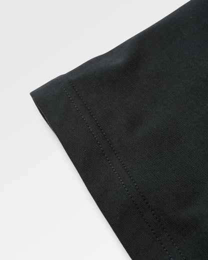Heritage Relaxed Fit T-Shirt - Black - Flatlay