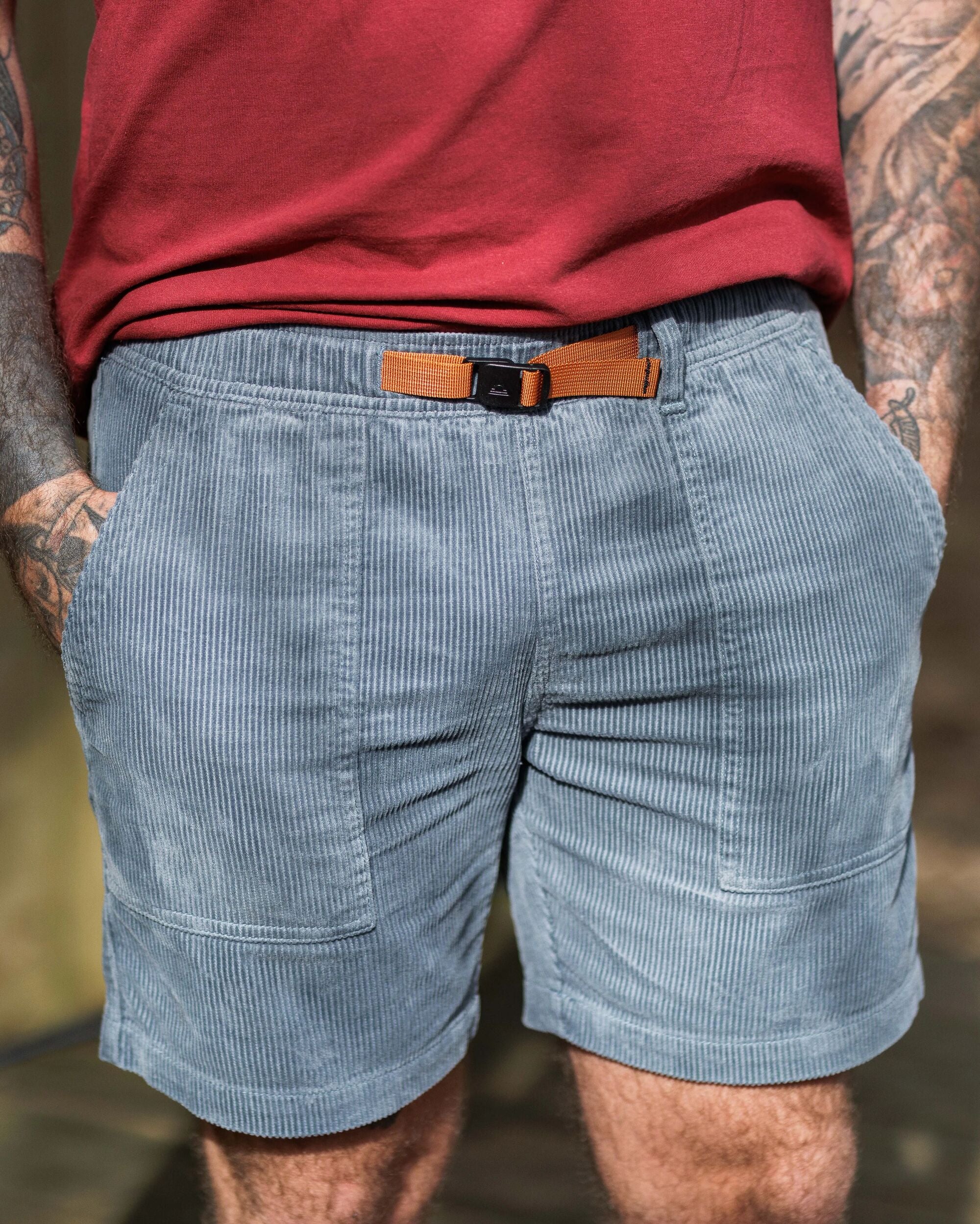 Topanga Cord Short - Storm Grey - Lifestyle