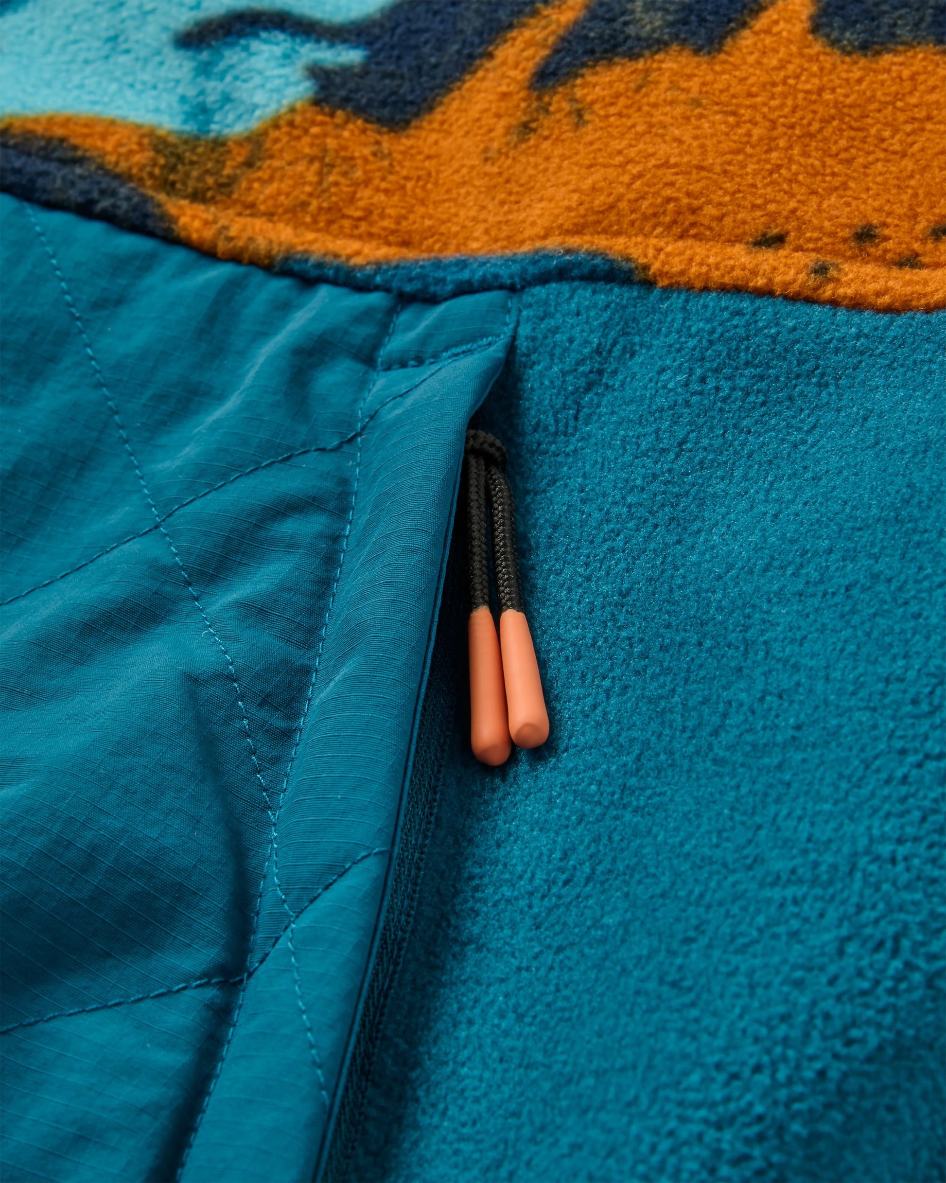 Bea Polar Fleece Smock - Adventure Tidal Blue - Flatlay