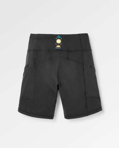 Womens Solscape Active Short - Black - Flatlay