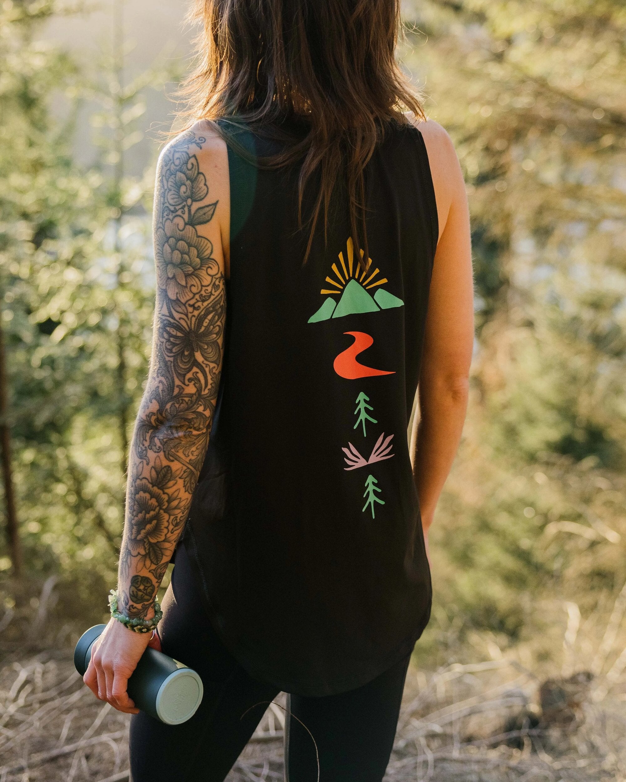 Breezy Recycled Active Vest - Black - Lifestyle