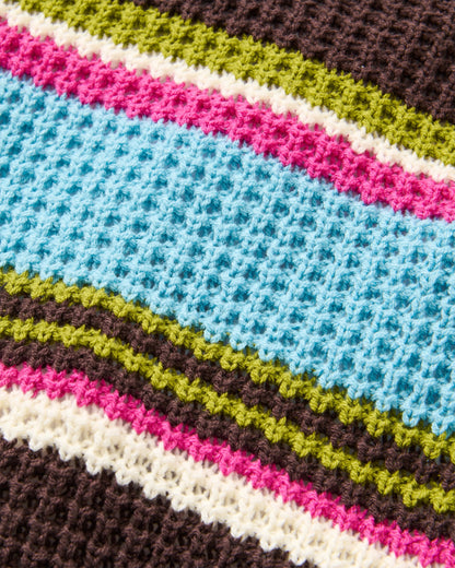 Reflection Stripey Jumper - Espresso - Flatlay