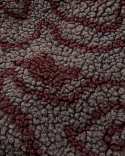 Trekker Deep-Pile Sherpa Fleece - Strata Swirl Brambleberry - Flatlay