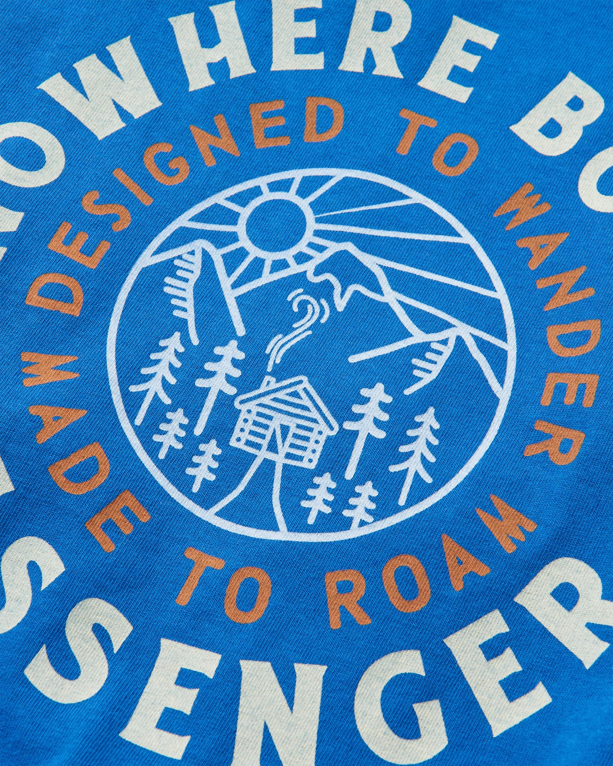 In The Woods T-Shirt - True Blue - Flatlay