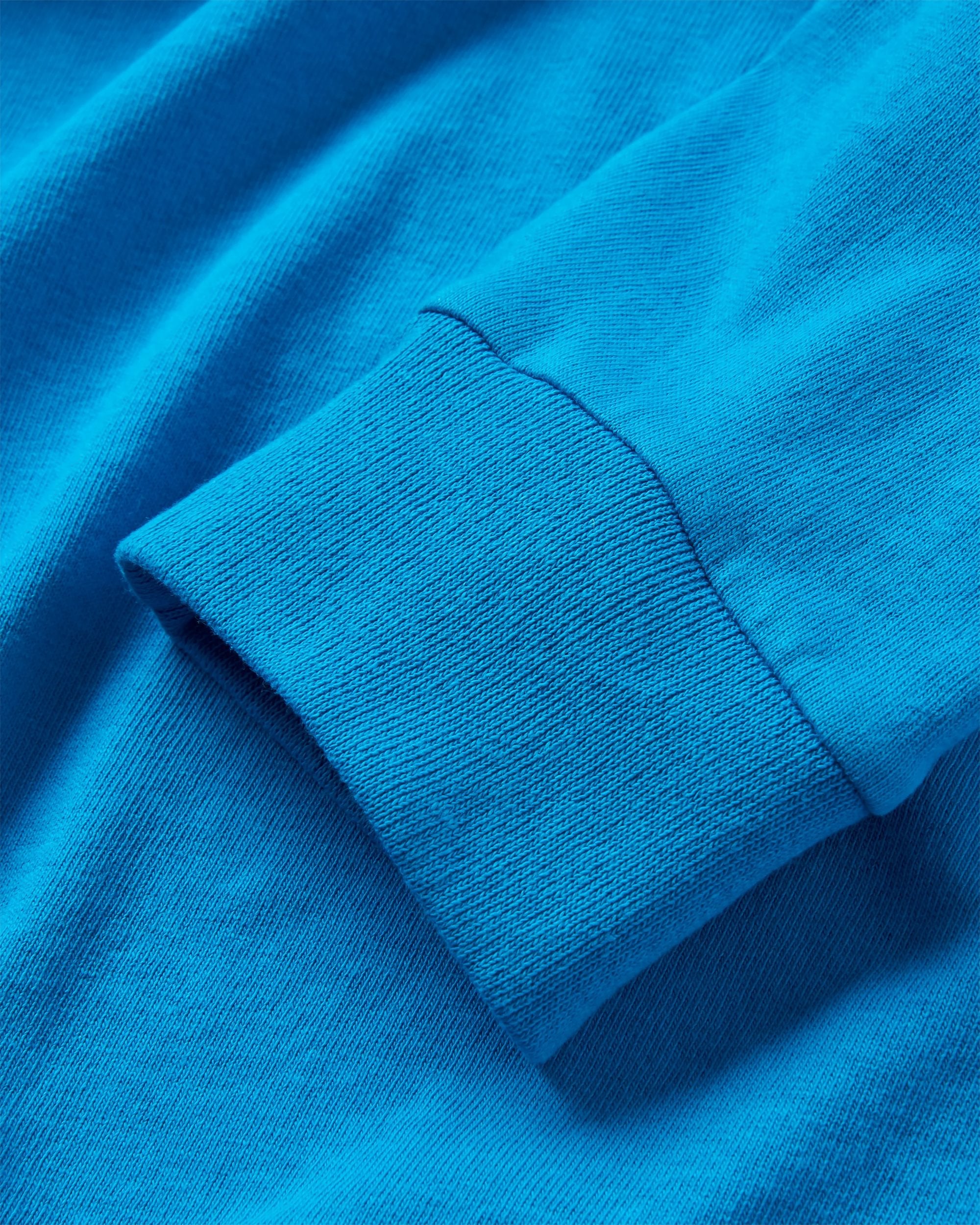 Classic Recycled Cotton LS T-Shirt - Bluejay - Flatlay