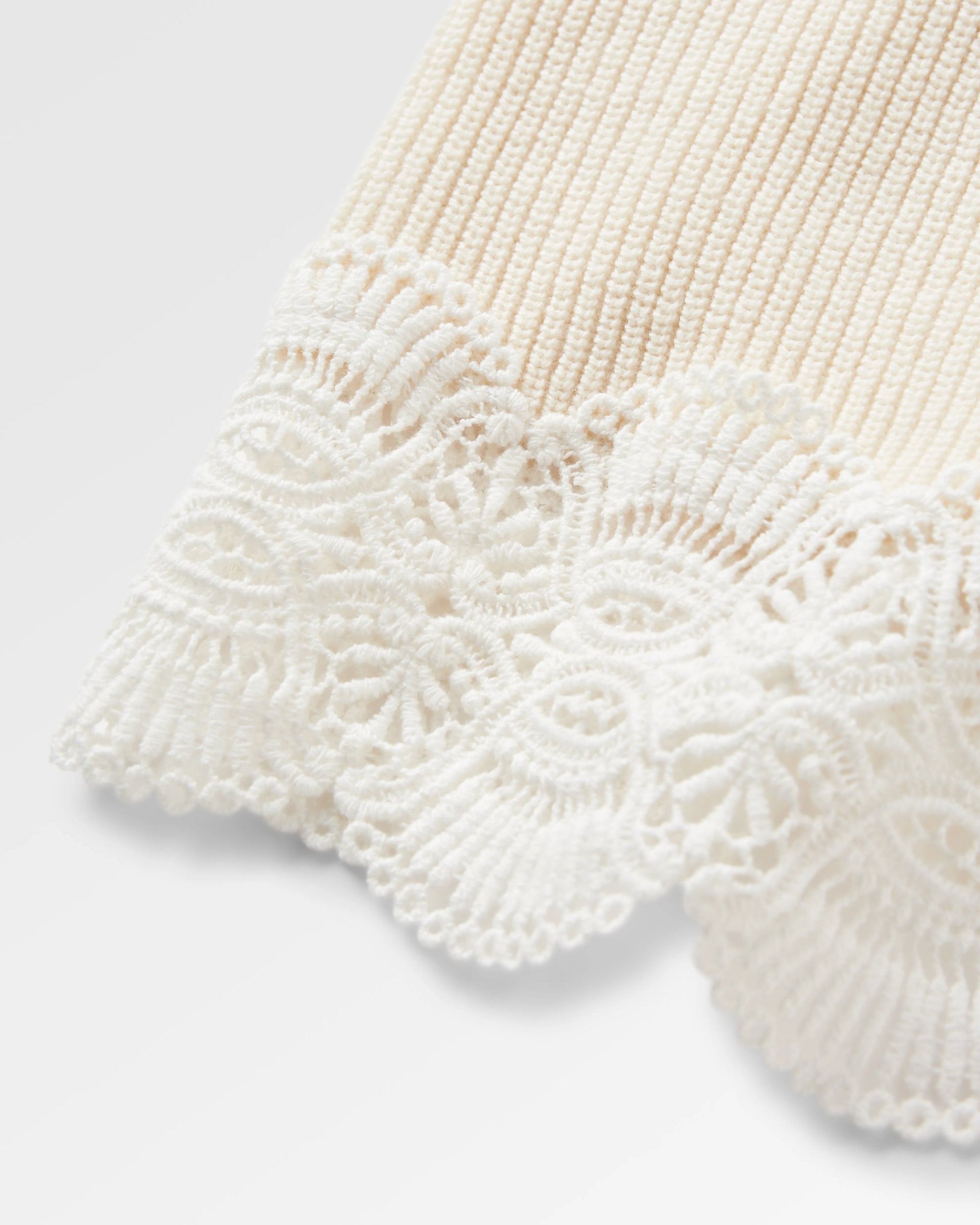 Vintage Organic Knitted Jumper - Birch - Flatlay