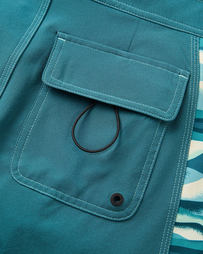Rialto Boardshort - Mediterranean - Flatlay