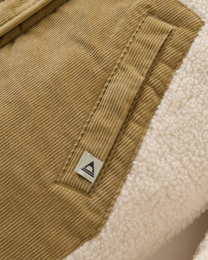 Clover Sherpa Fleece - Vintage White - Flatlay