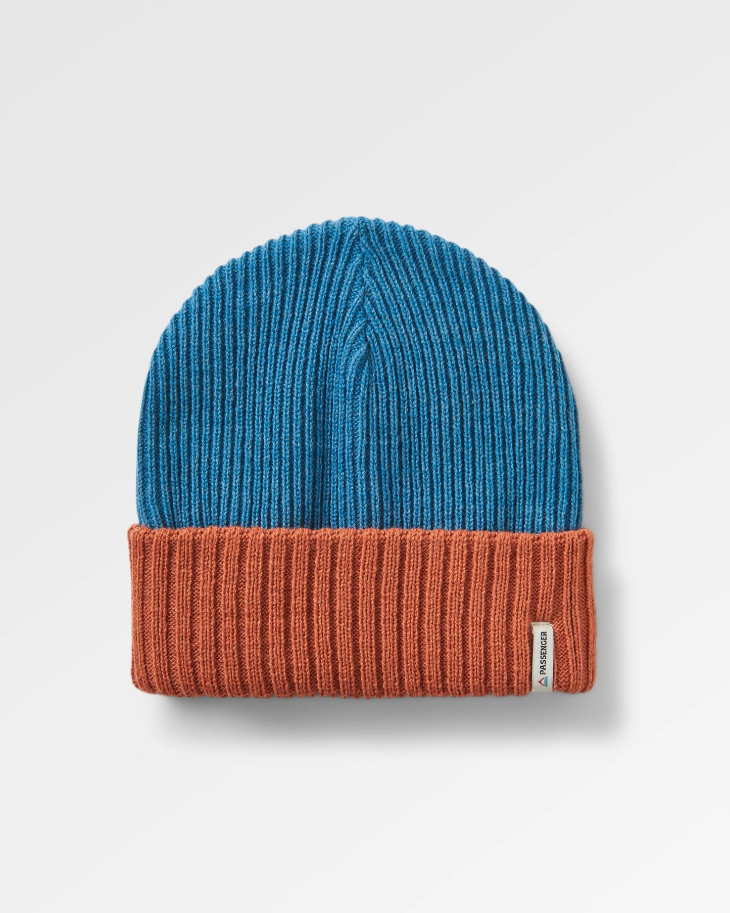 Outlook Reversible Recycled Beanie - Baked Clay/Blue Steel