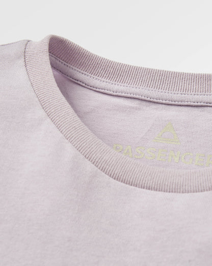 Classic Recycled Cotton LS T-Shirt - Lilac Mist - Flatlay