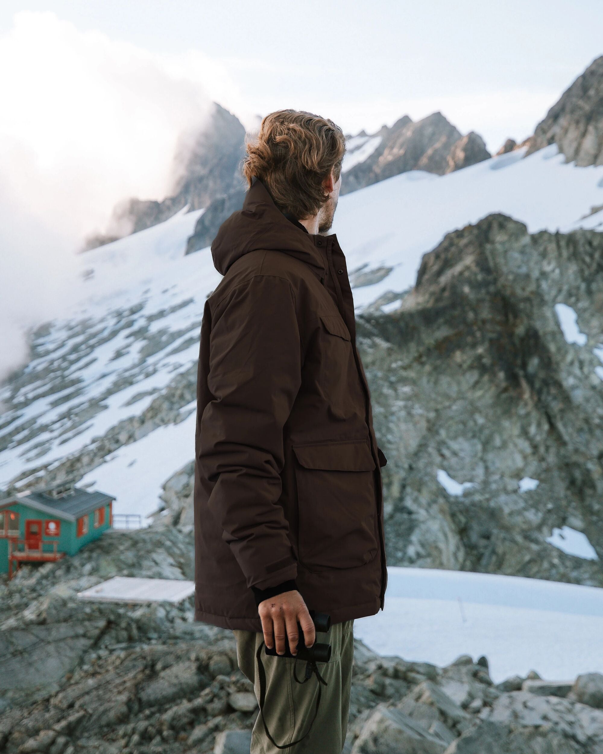 Explorer Waterproof Down Parka - Espresso - Lifestyle
