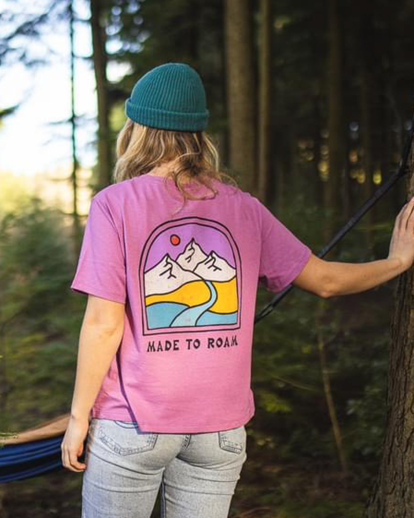 Friday Collective Recycled Cotton T-Shirt - Orchid - Lifestyle