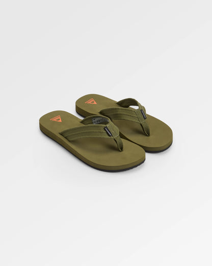 Santos Flip Flop 2.0 - Khaki - Flatlay