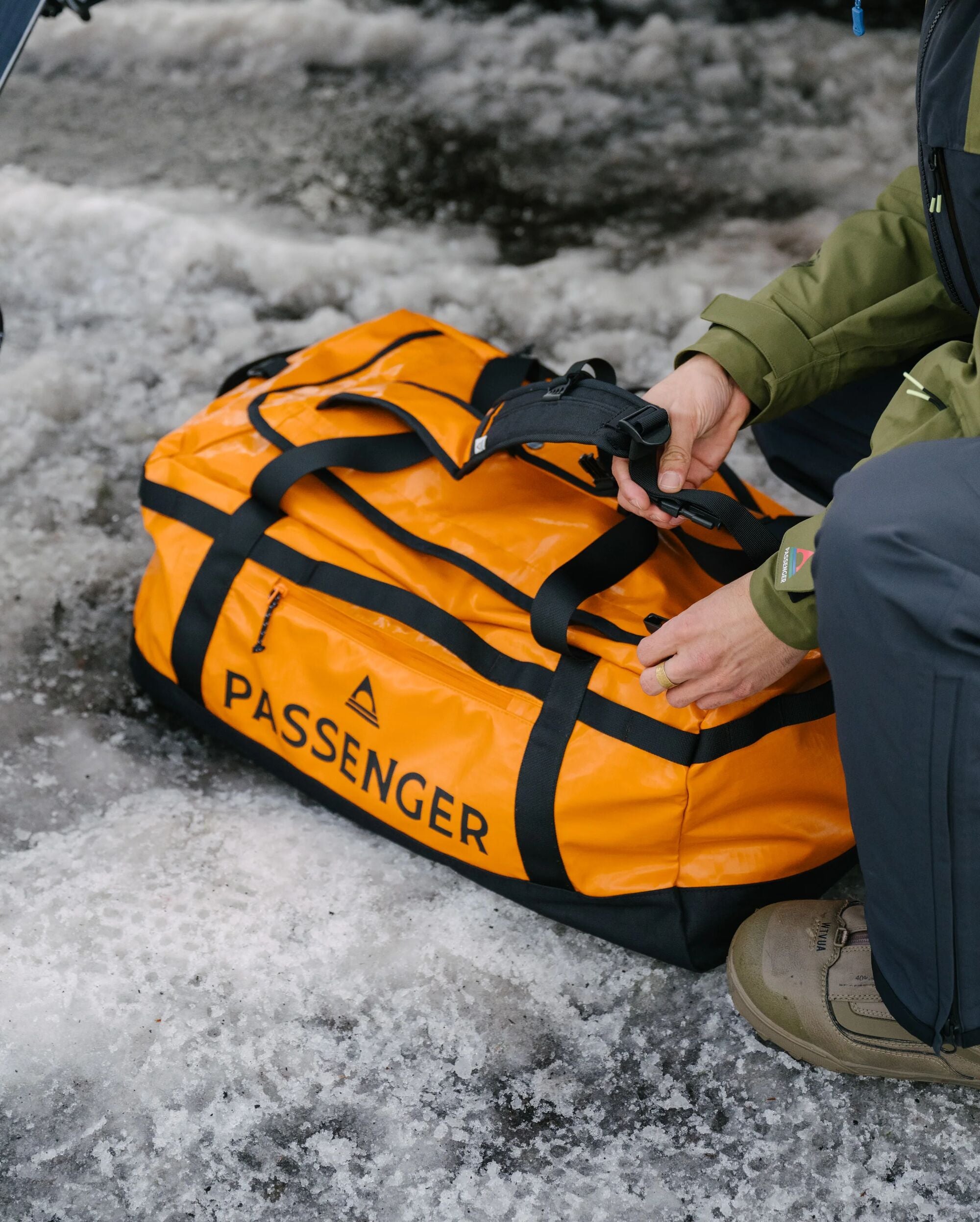 Roamer Recycled 60L Duffel Bag - Sunrise Orange - Lifestyle