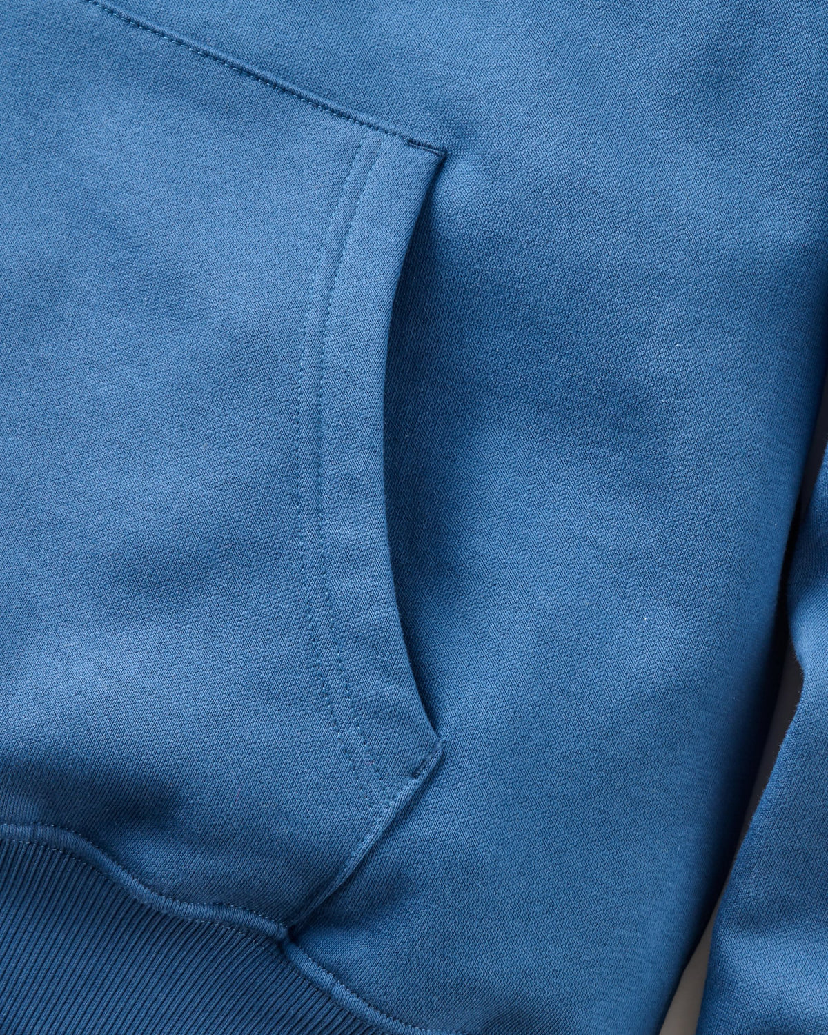 Laidback Relaxed Fit Hoodie - Dark Denim - Flatlay