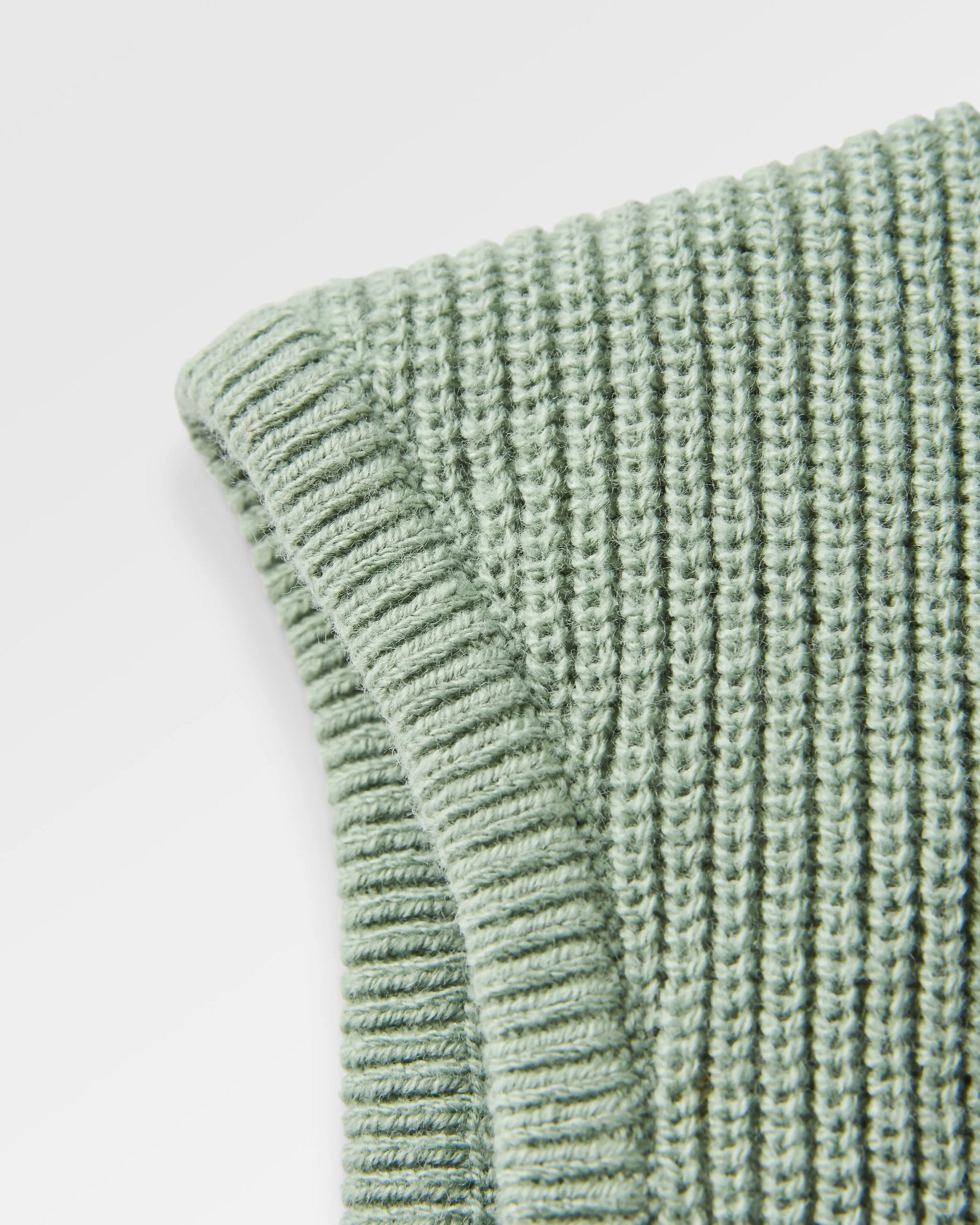 Vintage Organic Knitted Vest - Pistachio - Flatlay