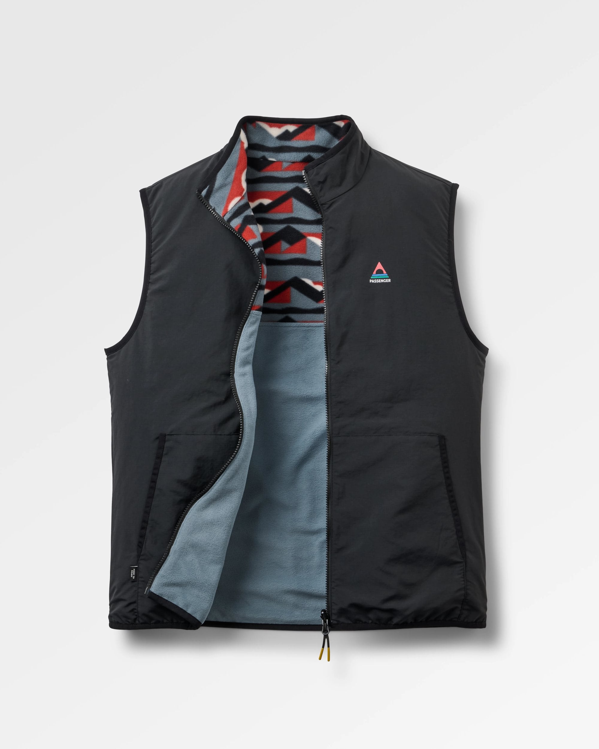 Set Off Reversible Polartec® Fleece Vest - Views Storm Grey - Flatlay