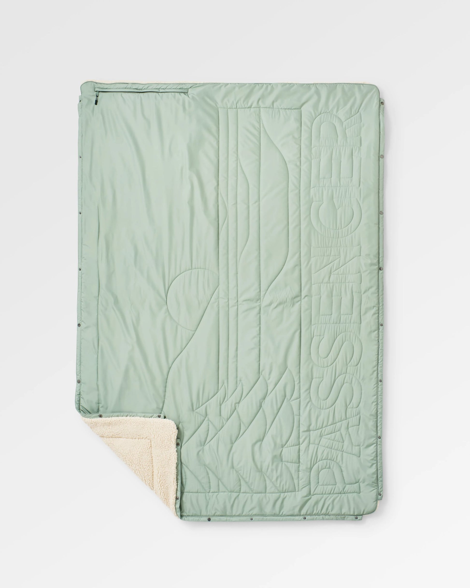 Cabin Recycled Sherpa Blanket - Pistachio