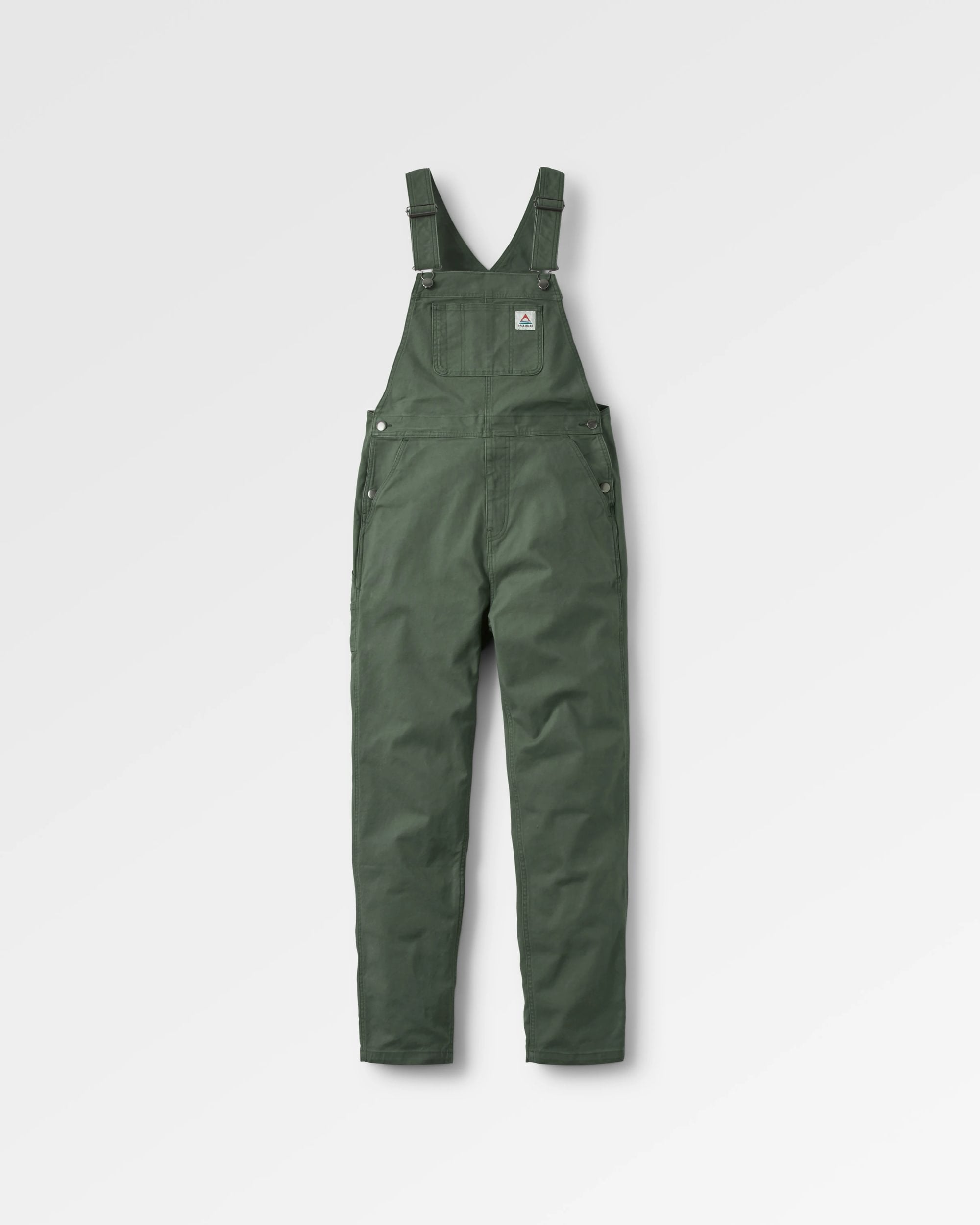 Vantage Organic Cotton Dungaree - Khaki - Flatlay