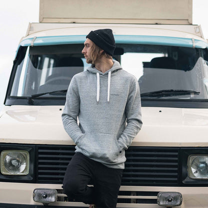 Made To Roam Recycled Hoodie - Grey Marl