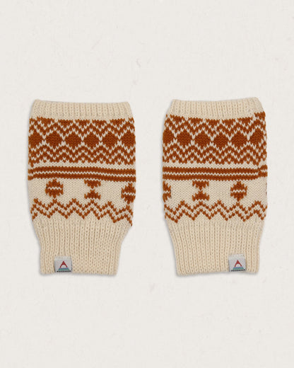 fingerlose handschuhe damen fleece Flurry Gefütterte fingerlose Fleece-Handschuhe Glasierter Ingwer – Passenger