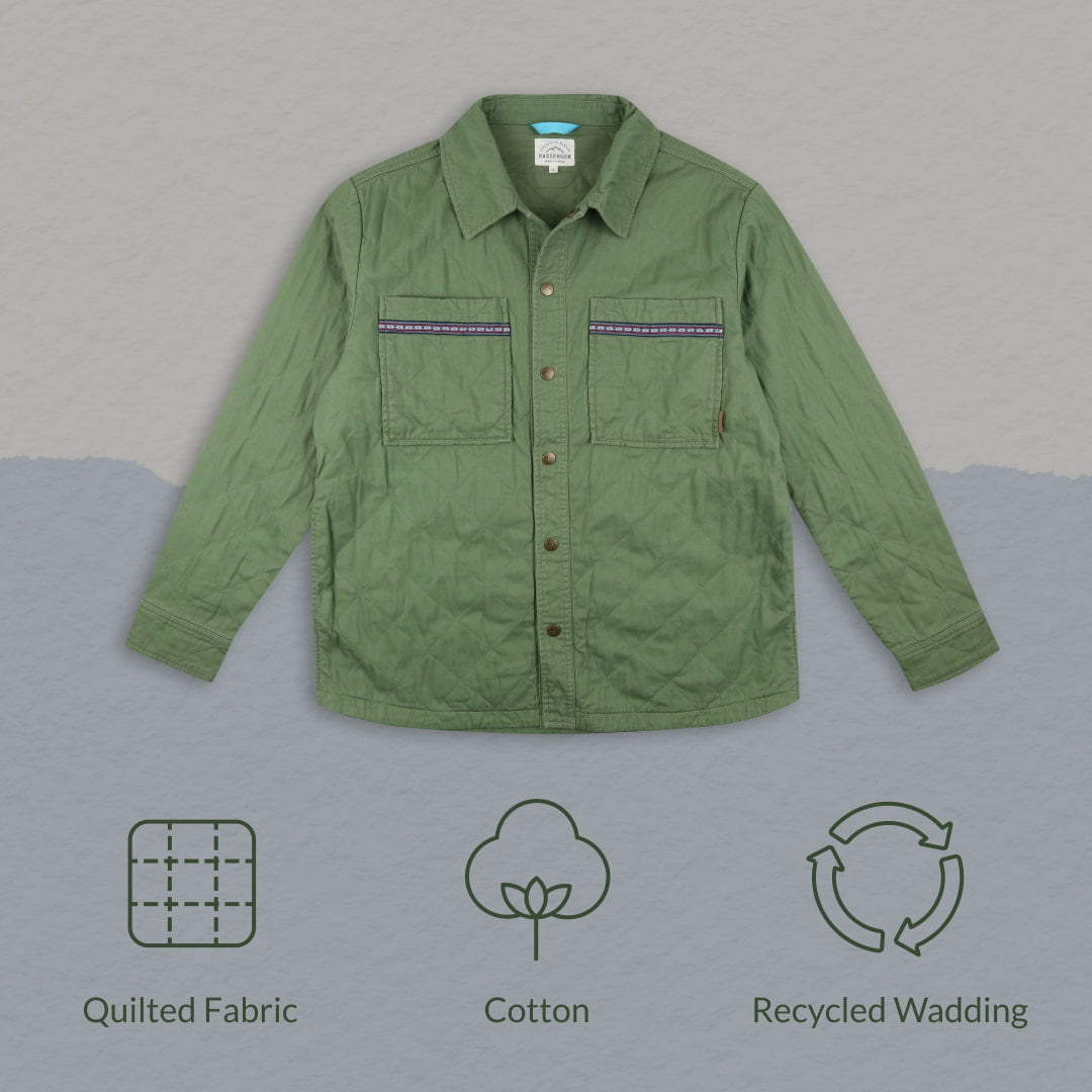 Quebec Overshirt - Vineyard Green