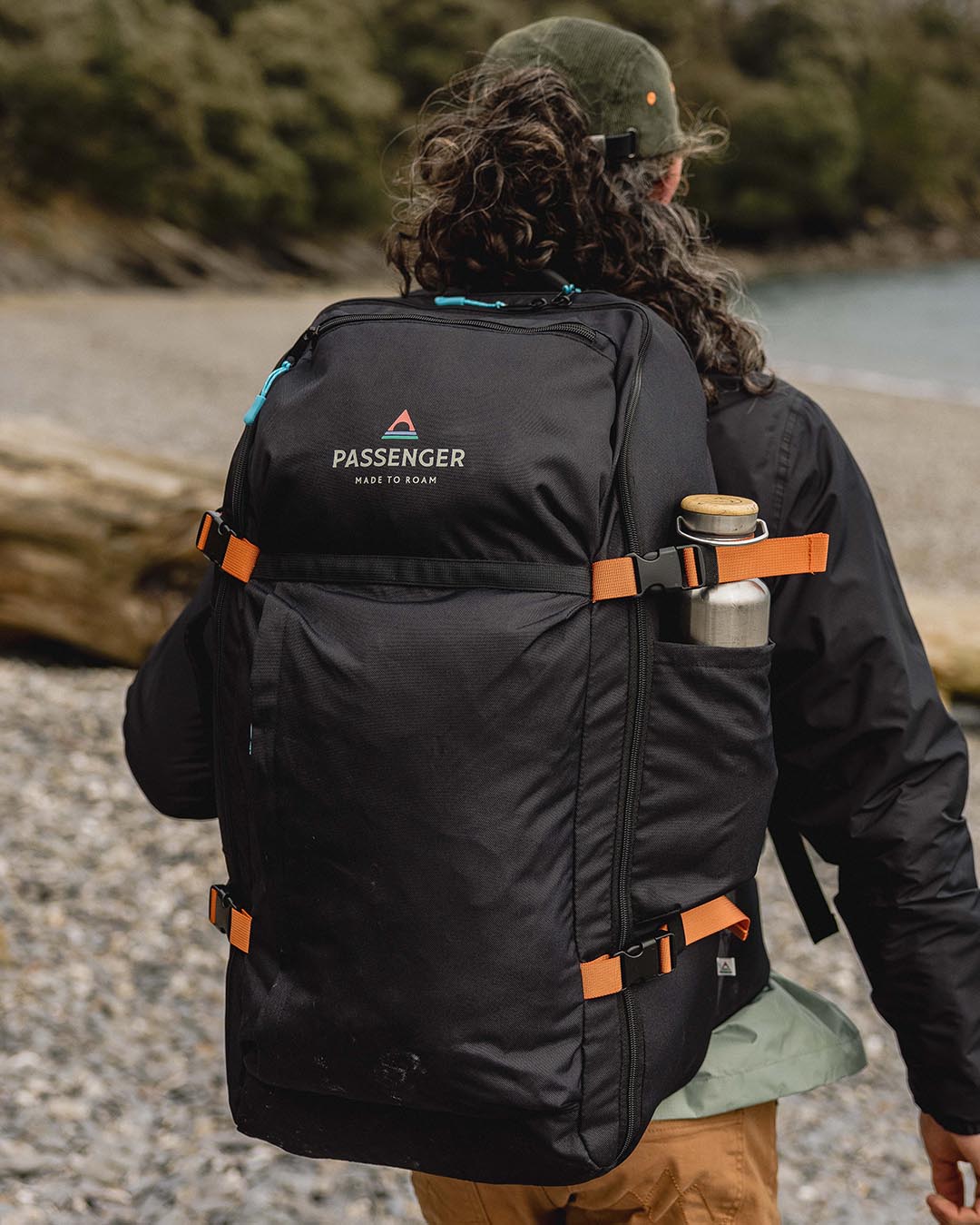 Male_Adventurer 55L Recycled Backpack - Black