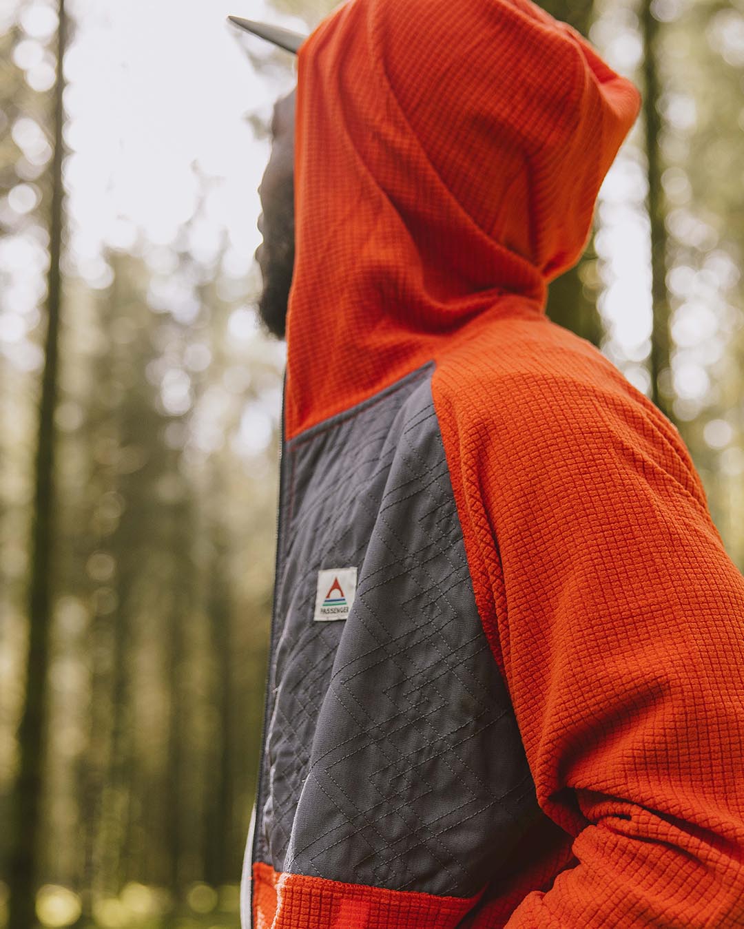 Beyond Full Zip Recycled Fleece - Warm Orange